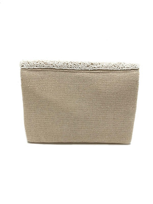 Fleur De Lis Beaded Clutch